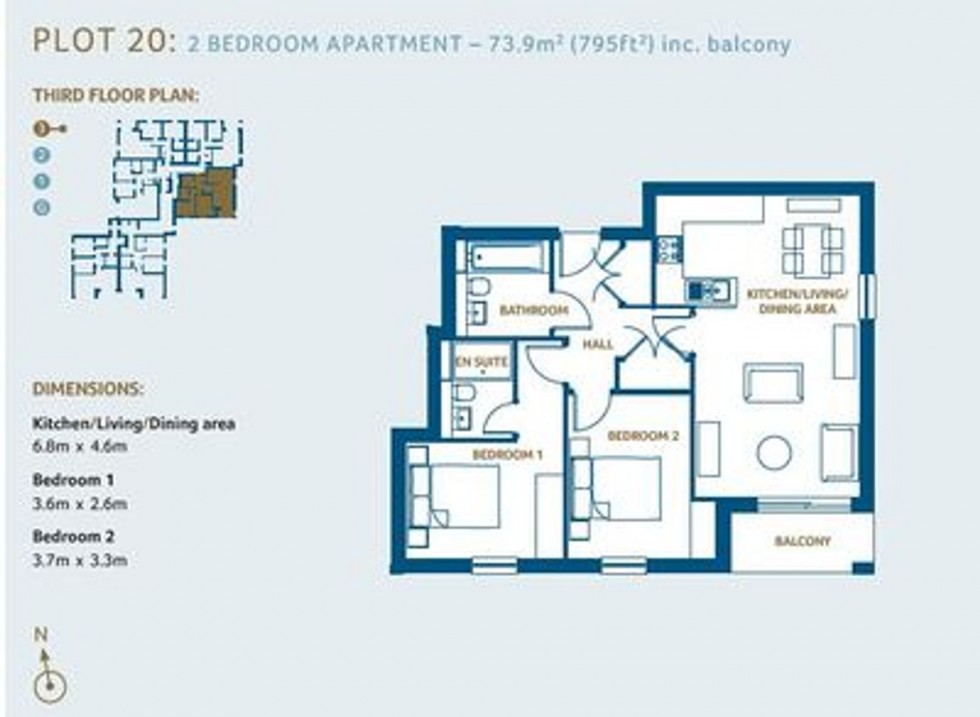Floorplan for Church Road, Beacon Heights, RH16