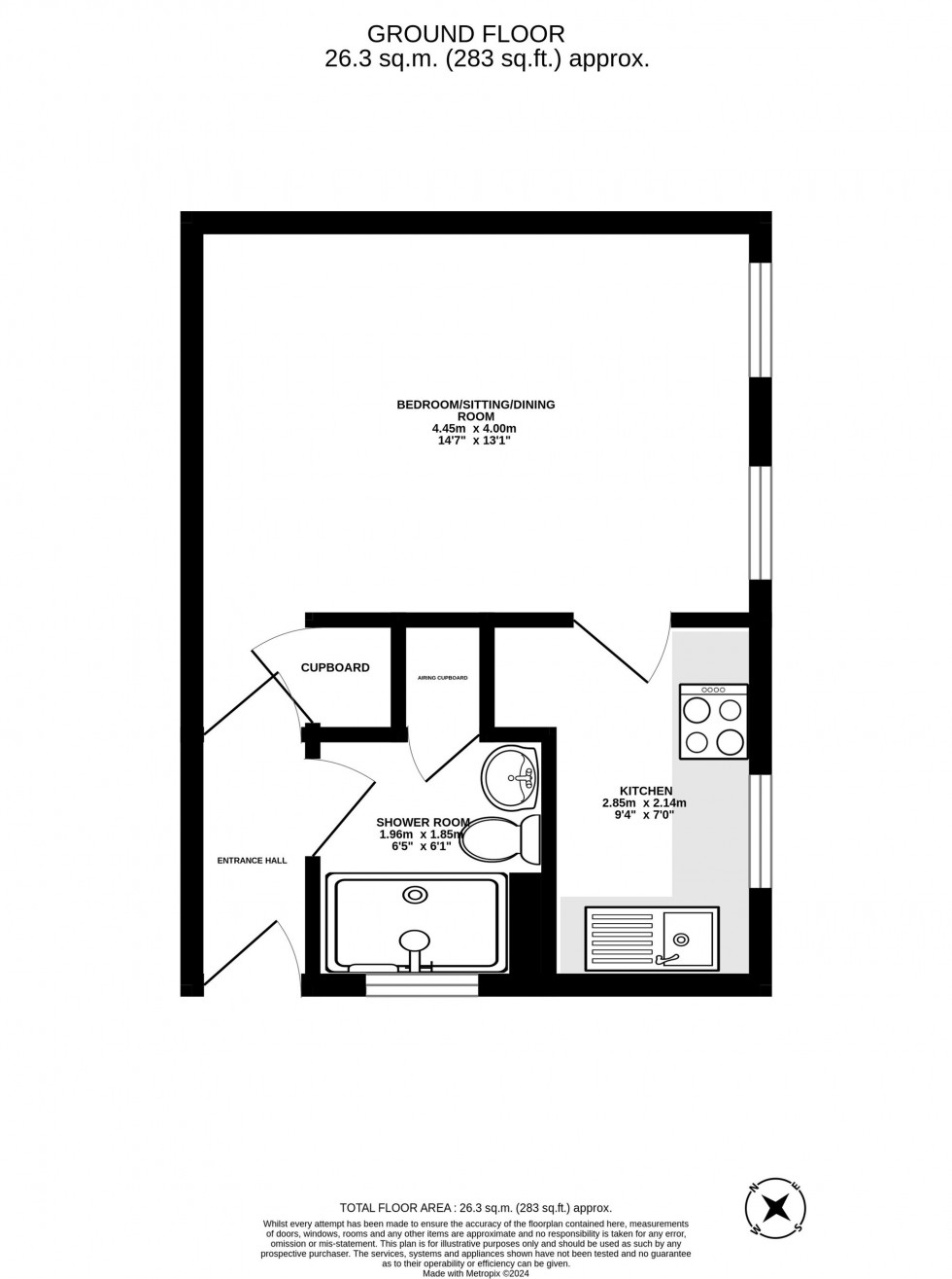 Floorplan for Herm Close, Crawley, RH11