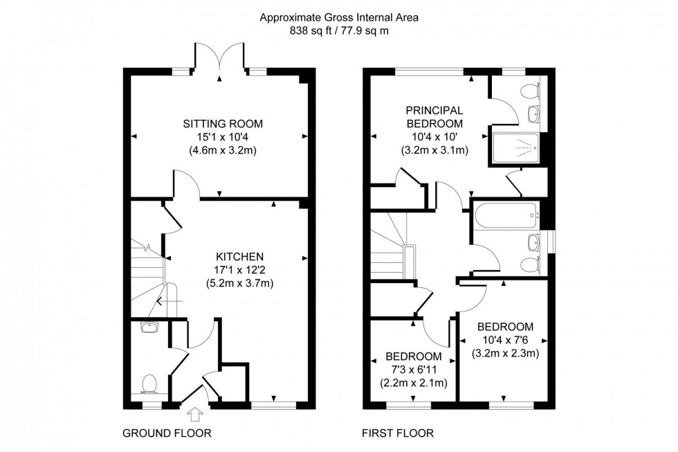 Floorplan for Charters Gate Way, Wivelsfield Green, RH17