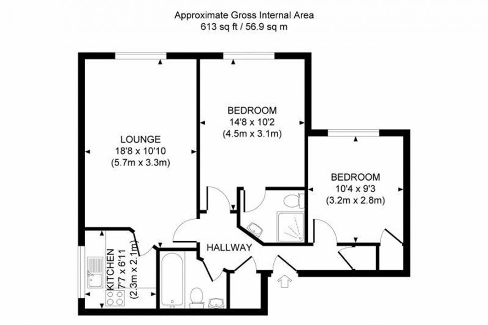 Floorplan for Heath Road, Haywards Heath, RH16
