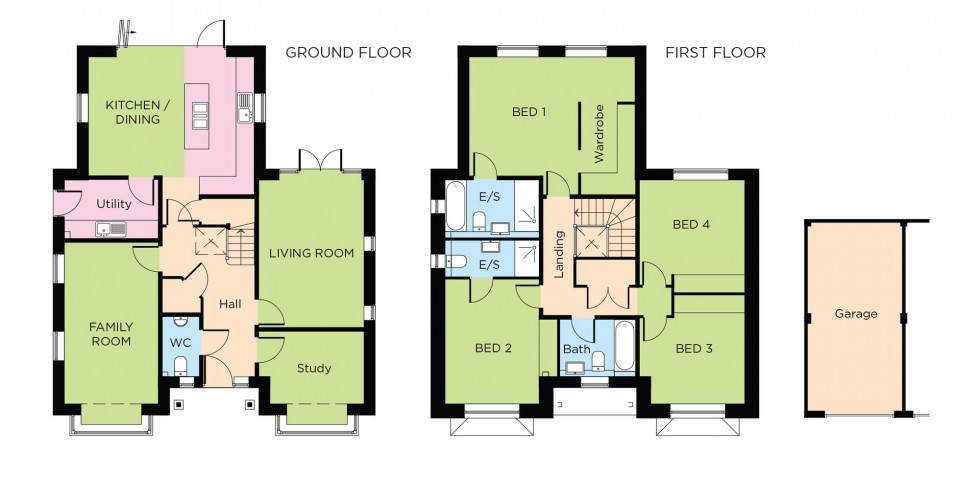 Floorplan for Wheelwrights Place, Turners Hill Road, RH10