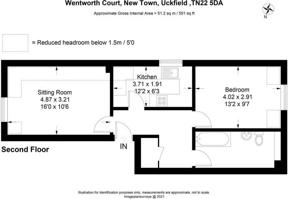Floorplan for New Town, Wentworth Court New Town, TN22
