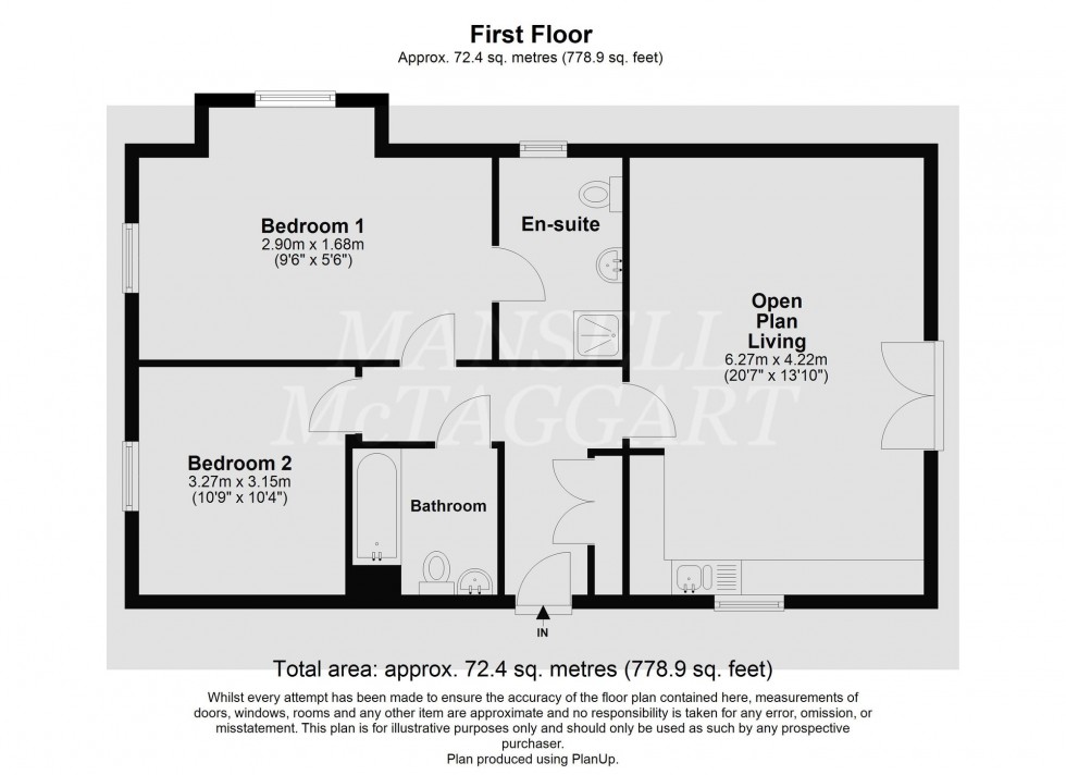 Floorplan for Cornwell Avenue, Crawley, RH10