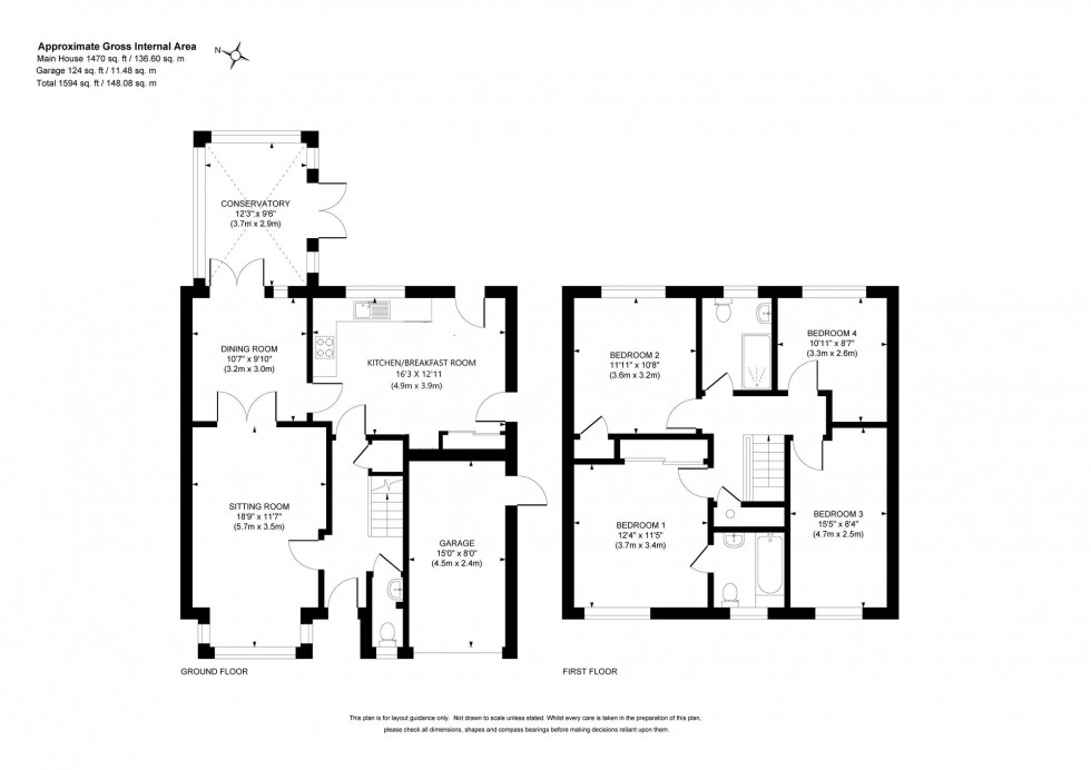Floorplan for The Oaks, Haywards Heath, RH16