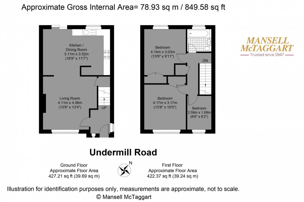 Floorplan for Undermill Road, Upper Beeding, BN44