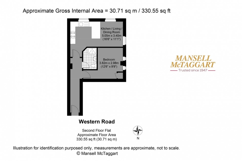 Floorplan for Western Road, 143A Western Road, BN1