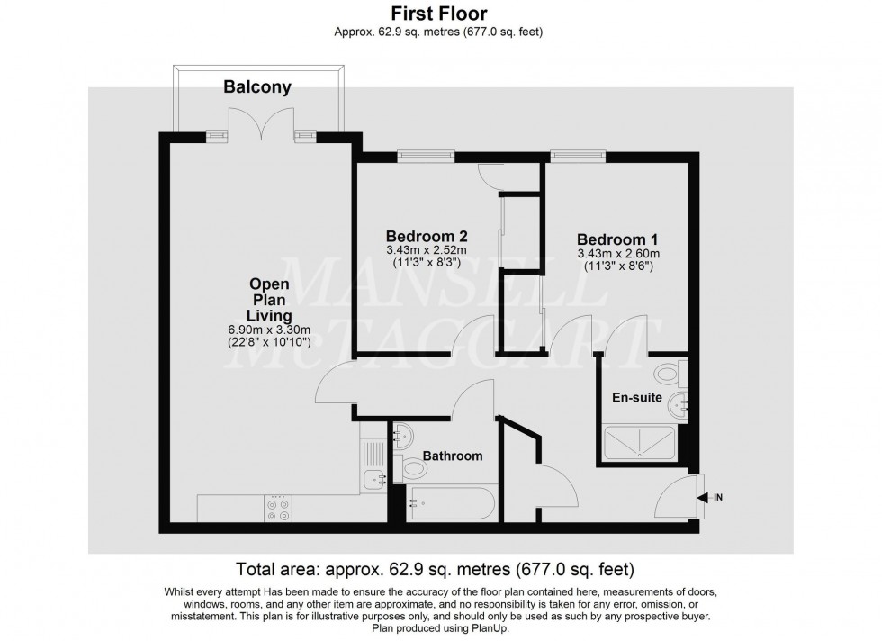 Floorplan for Fosters Place, Kiln House, RH19