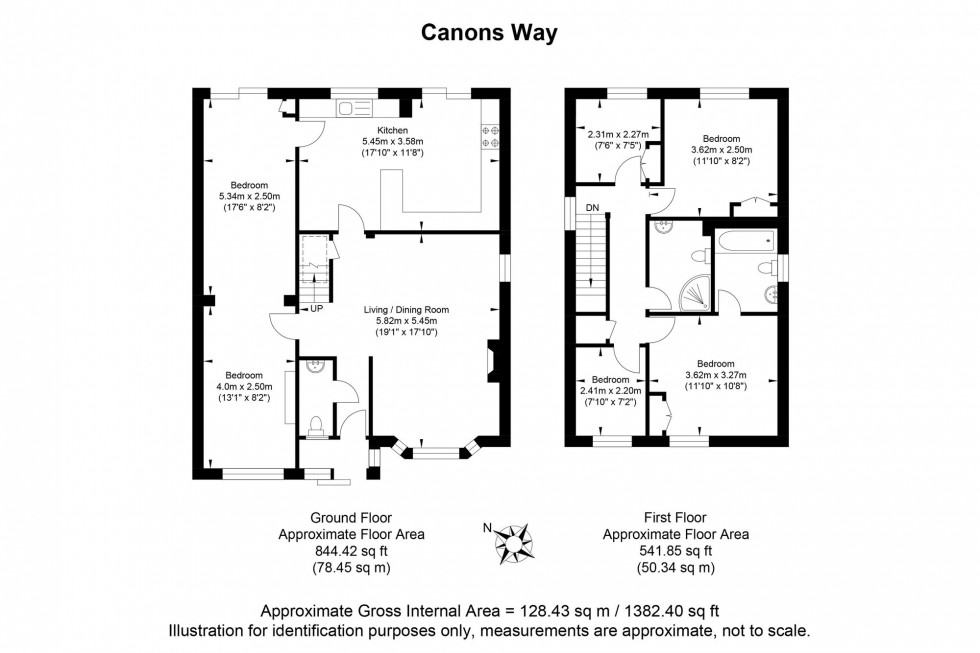Floorplan for Canons Way, Steyning, BN44