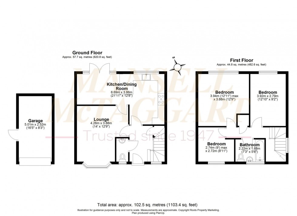 Floorplan for Oldaker Road, Newick, BN8