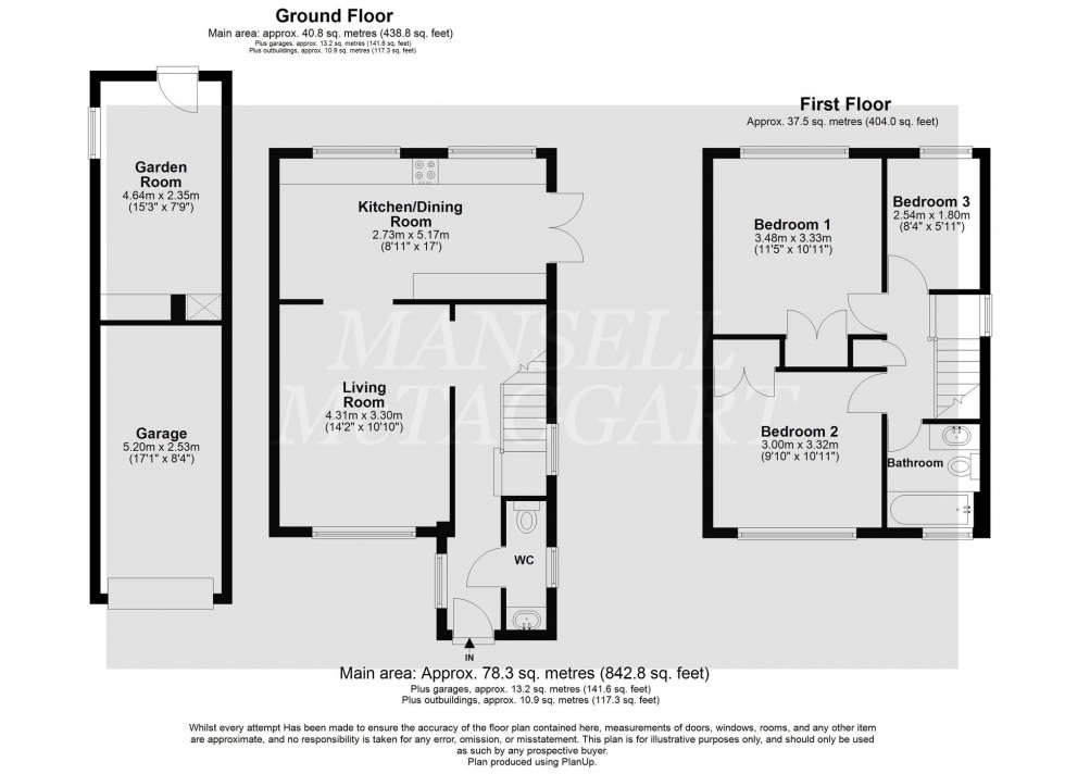 Floorplan for Alders View Drive, East Grinstead, RH19