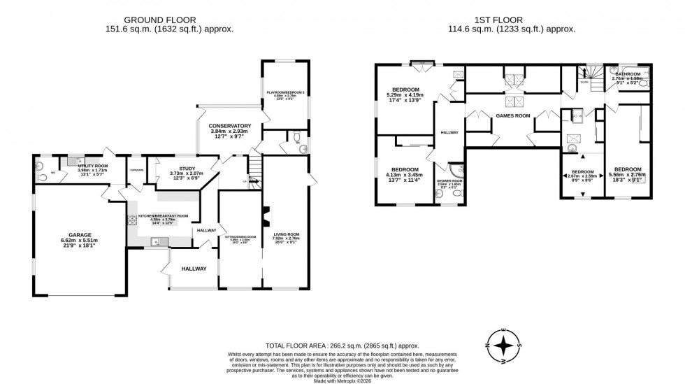 Floorplan for Beacon Rise, East Grinstead, RH19