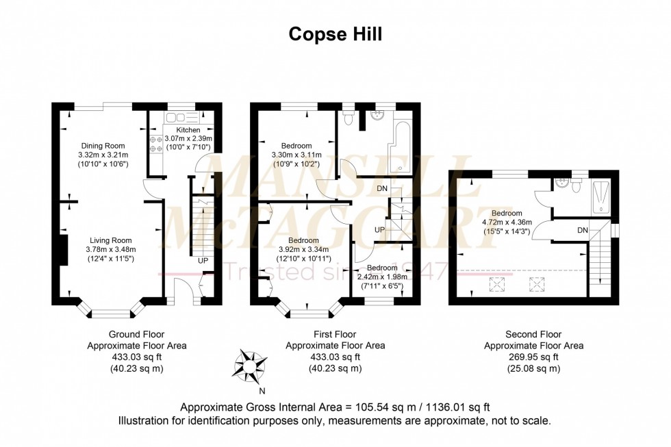Floorplan for Copse Hill, Brighton, BN1