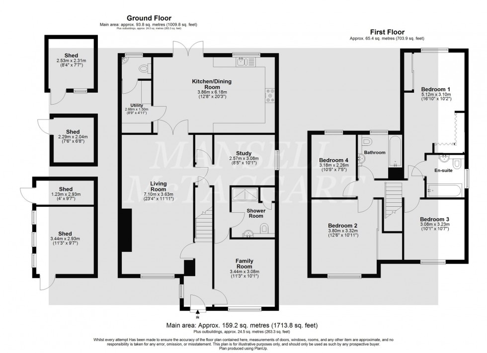 Floorplan for Castle Drive, Horley, RH6