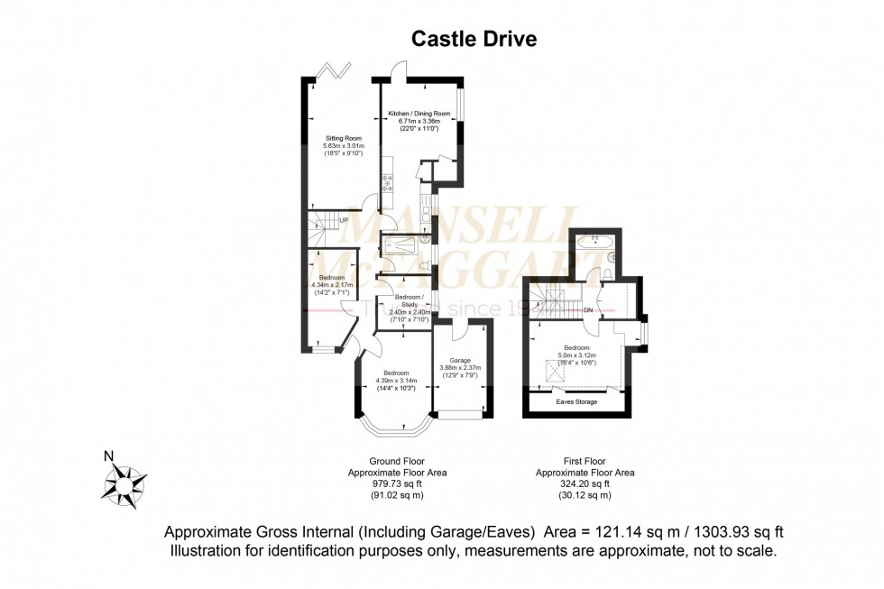 Floorplan for Castle Drive, Horley, RH6