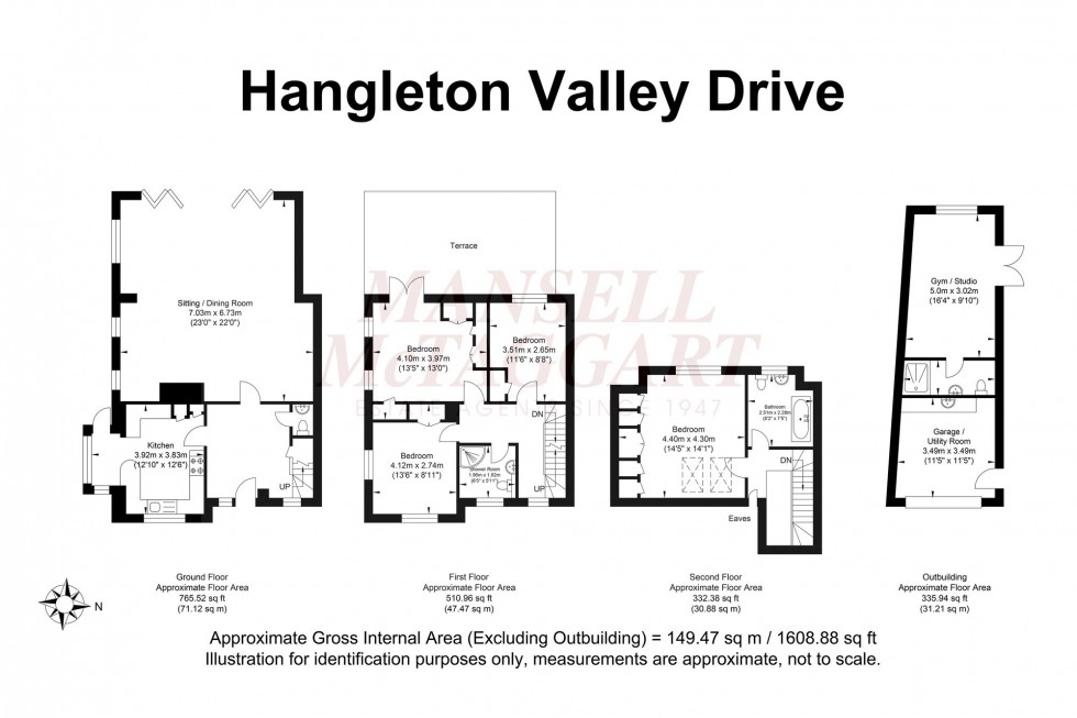 Floorplan for Hangleton Valley Drive, Hove, BN3