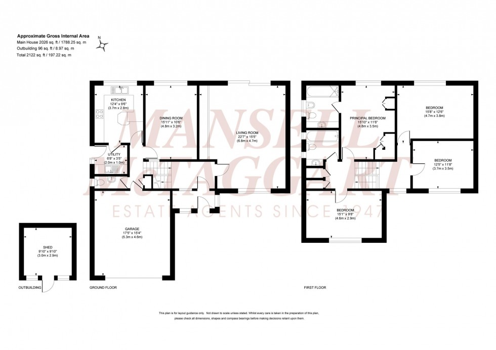 Floorplan for Romaine Close, Burgess Hill, RH15
