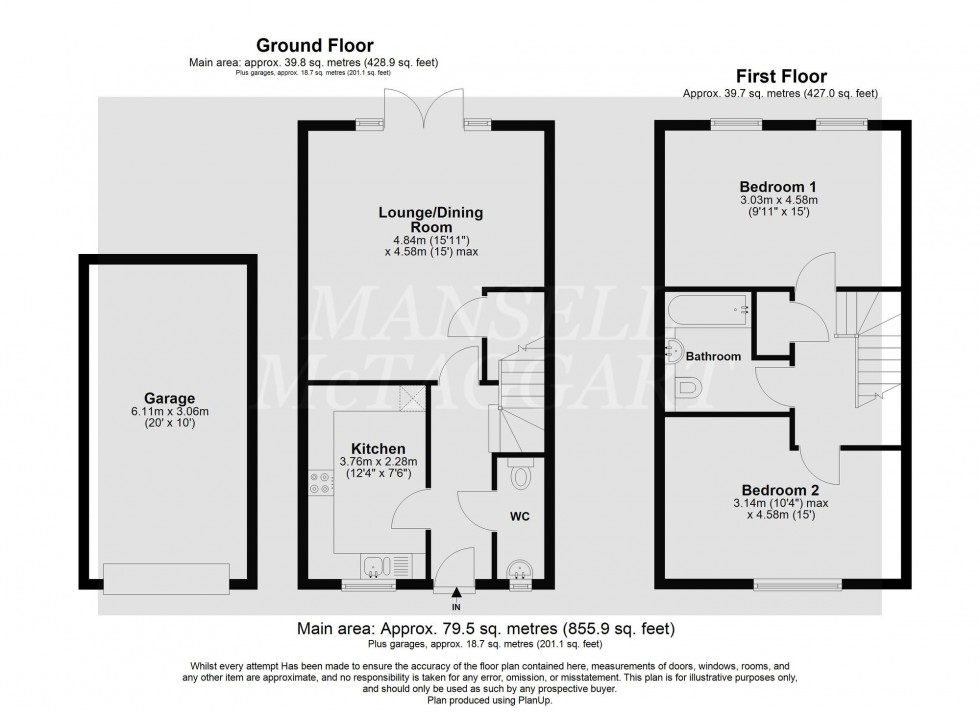 Floorplan for Ivy Close, Copthorne, RH10