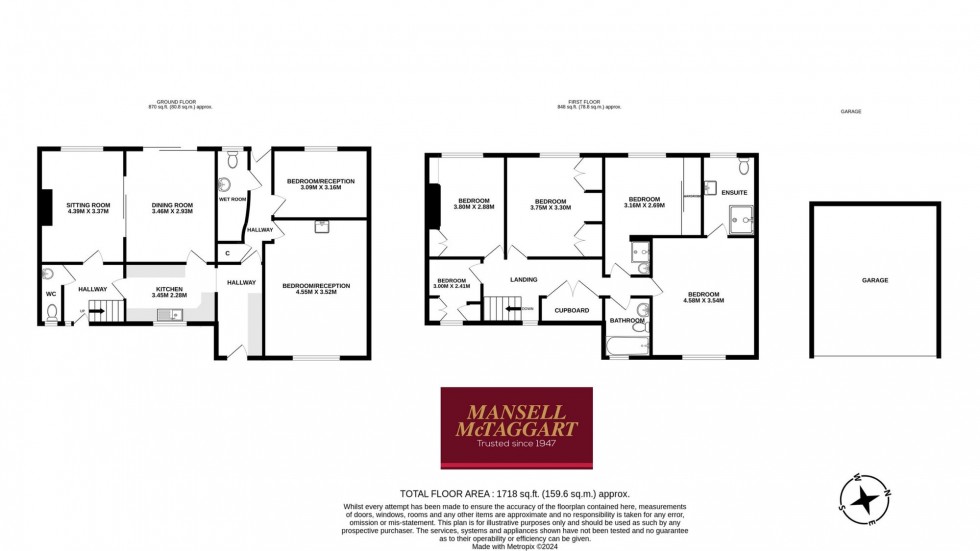 Floorplan for Coldean Lane, Brighton, BN1