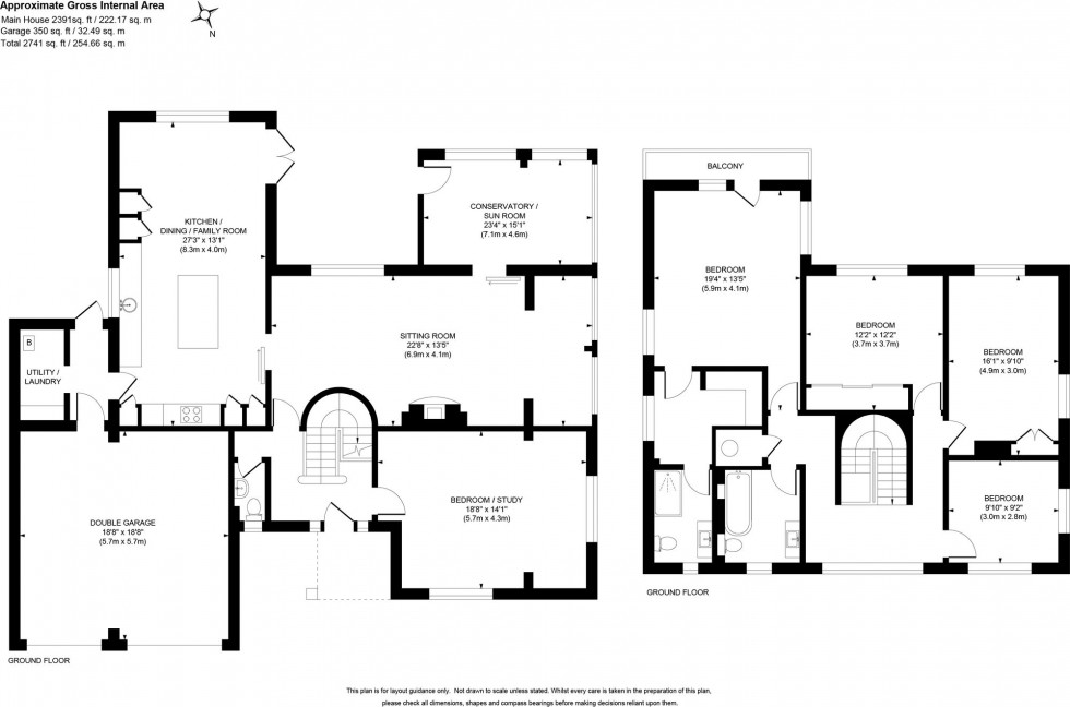 Floorplan for Paynesfield, Bolney, RH17