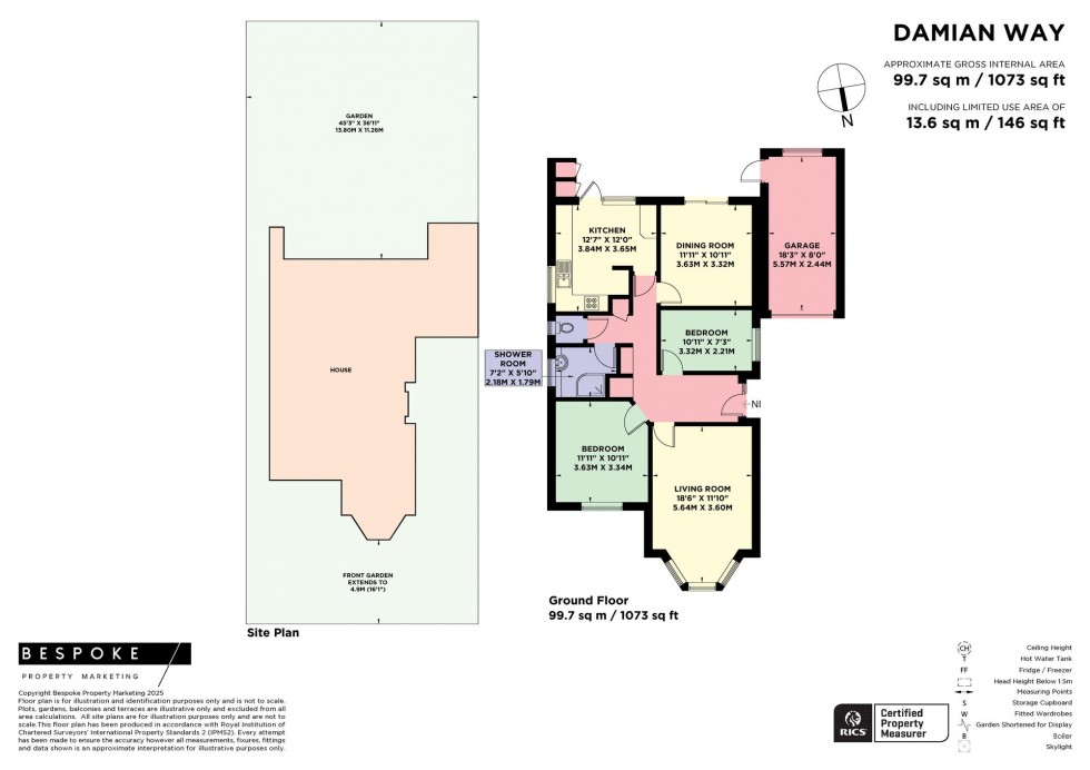 Floorplan for Damian Way, Hassocks, BN6