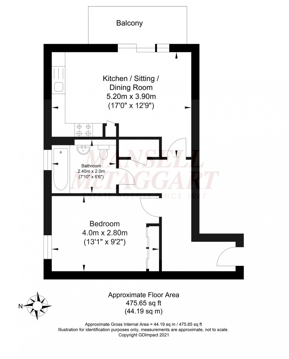 Floorplan for North Street, Horsham, RH13
