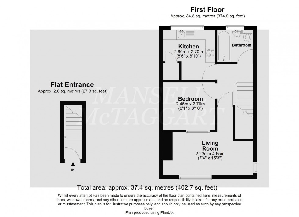 Floorplan for Buckhurst Close, East Grinstead, RH19