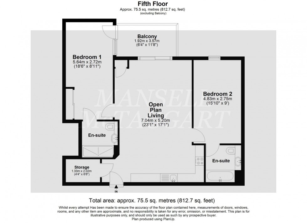 Floorplan for Queens Road, Elizabeth Place, RH19