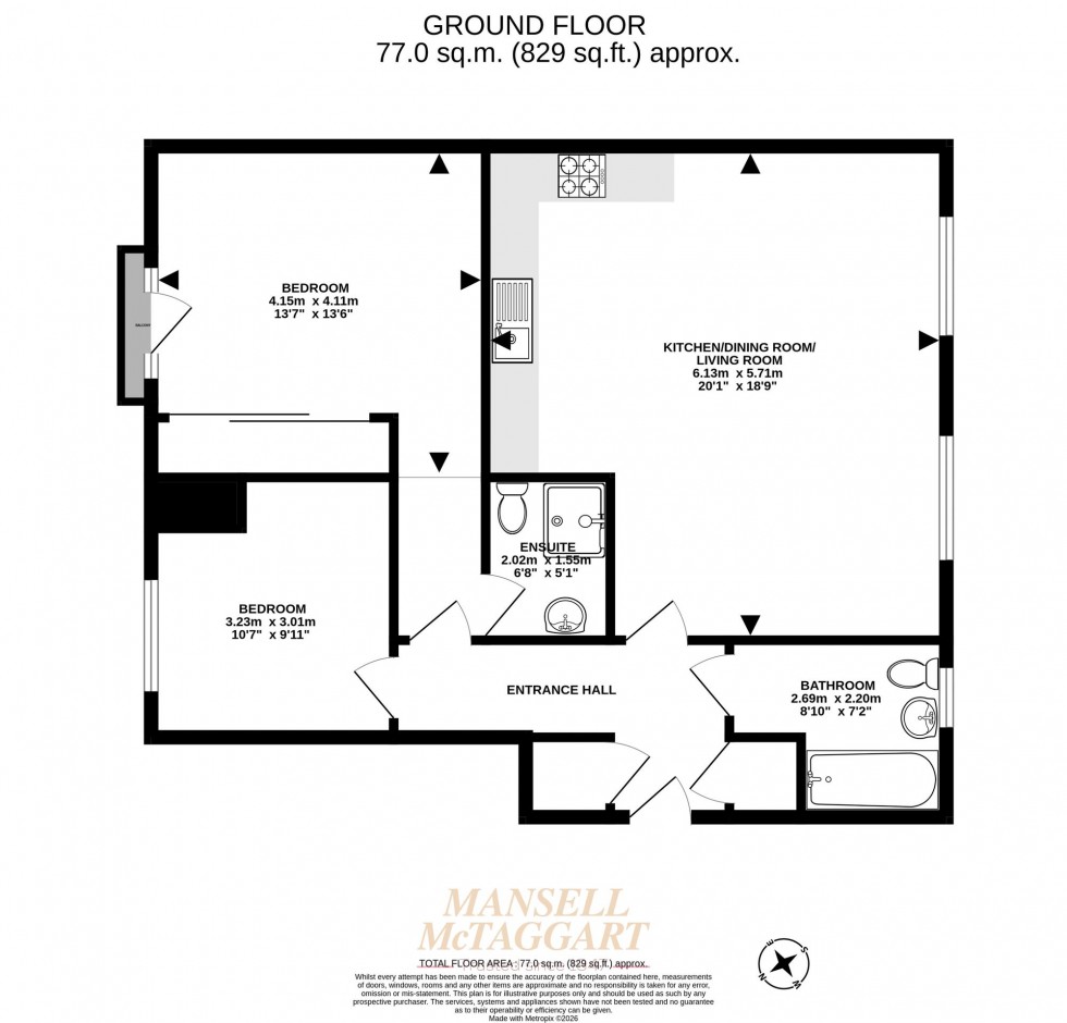 Floorplan for Lumley Road, The Quadrangle Lumley Road, RH6