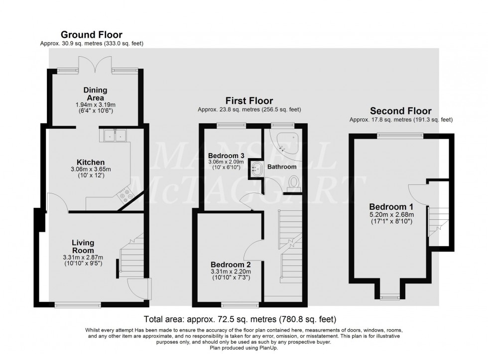 Floorplan for Dunnings Road, East Grinstead, RH19