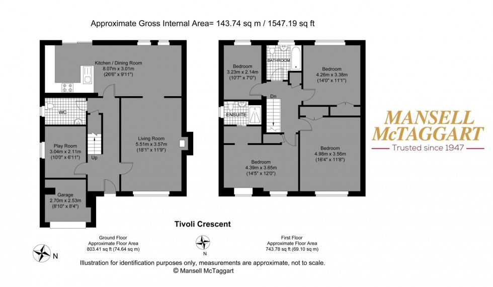 Floorplan for Tivoli Crescent North, Brighton, BN1
