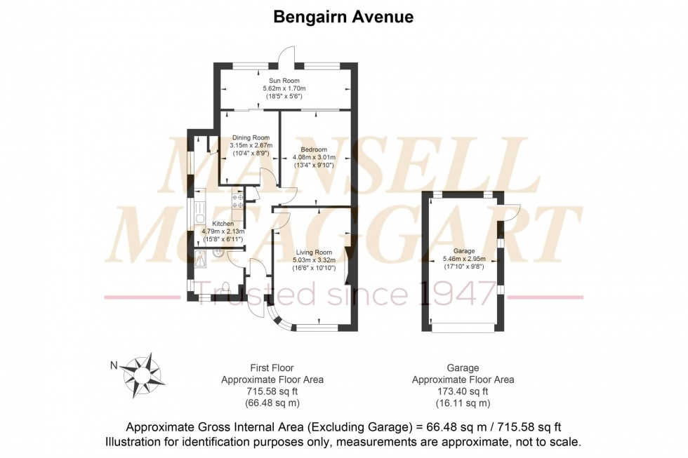Floorplan for Bengairn Avenue, Brighton, BN1