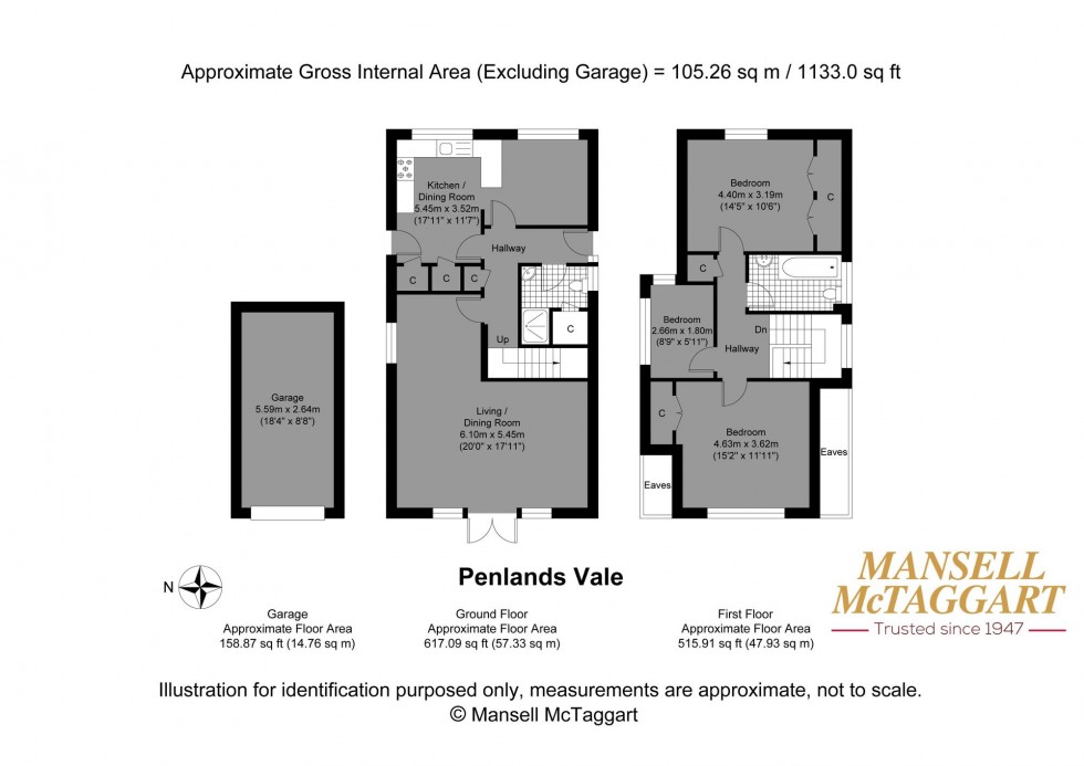 Floorplan for Penlands Vale, Steyning, BN44
