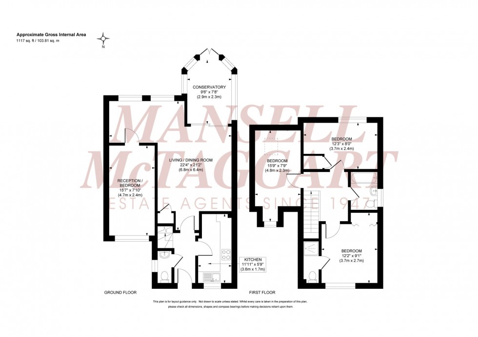 Floorplan for The Sycamores, Sayers Common, BN6