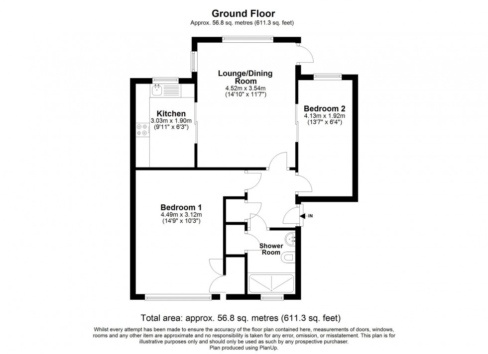 Floorplan for Hartfield Road, Oakwood Park Hartfield Road, RH18