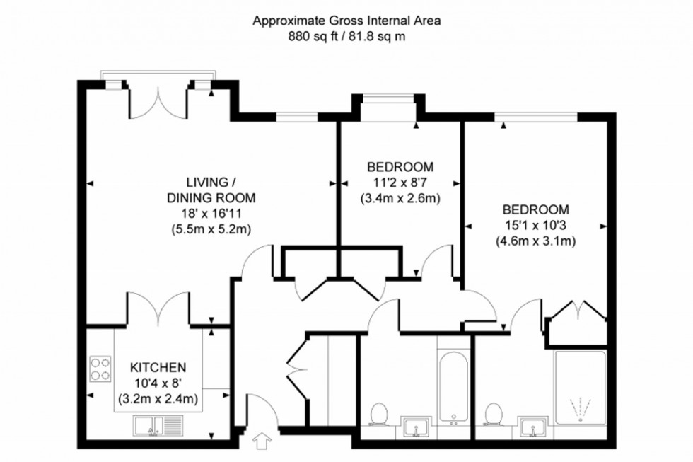Floorplan for Kleinwort Close, Hurst Place, RH16