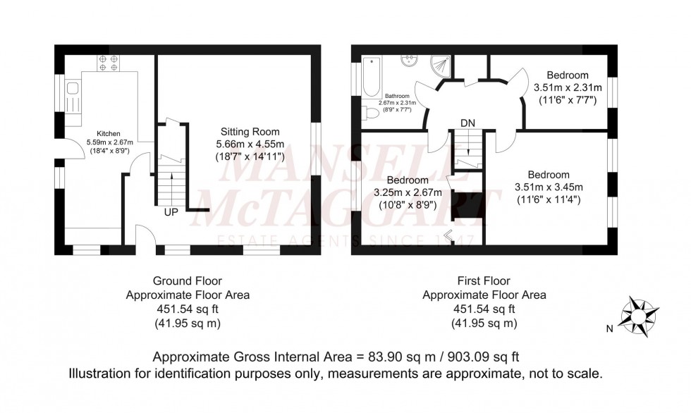 Floorplan for Manor Road, Horsham, RH12