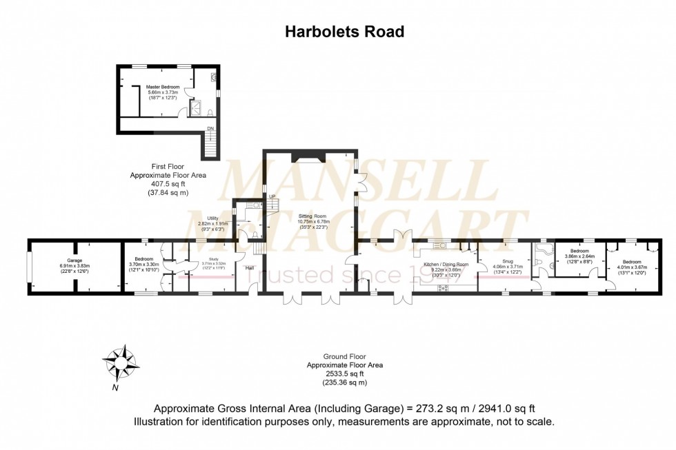 Floorplan for Harbolets Road, West Chiltington, RH20