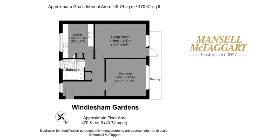 Floorplan for Windlesham Gardens, Brighton, BN1