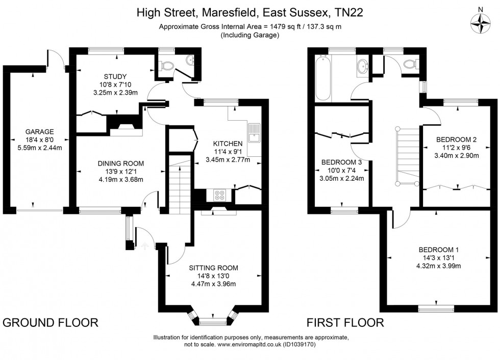 Floorplan for High Street, Maresfield, TN22