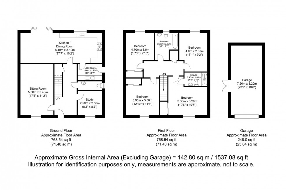 Floorplan for Pochard Gardens, Crowborough, TN6