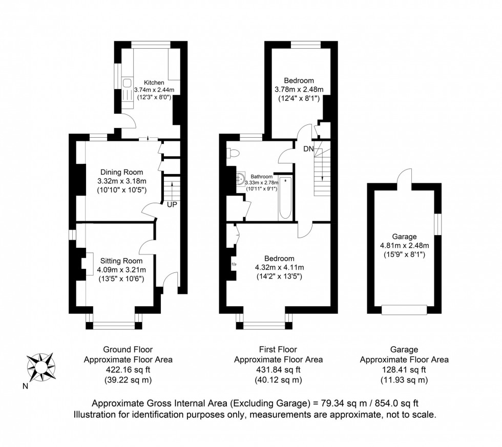 Floorplan for Mill Road, Lewes, BN7