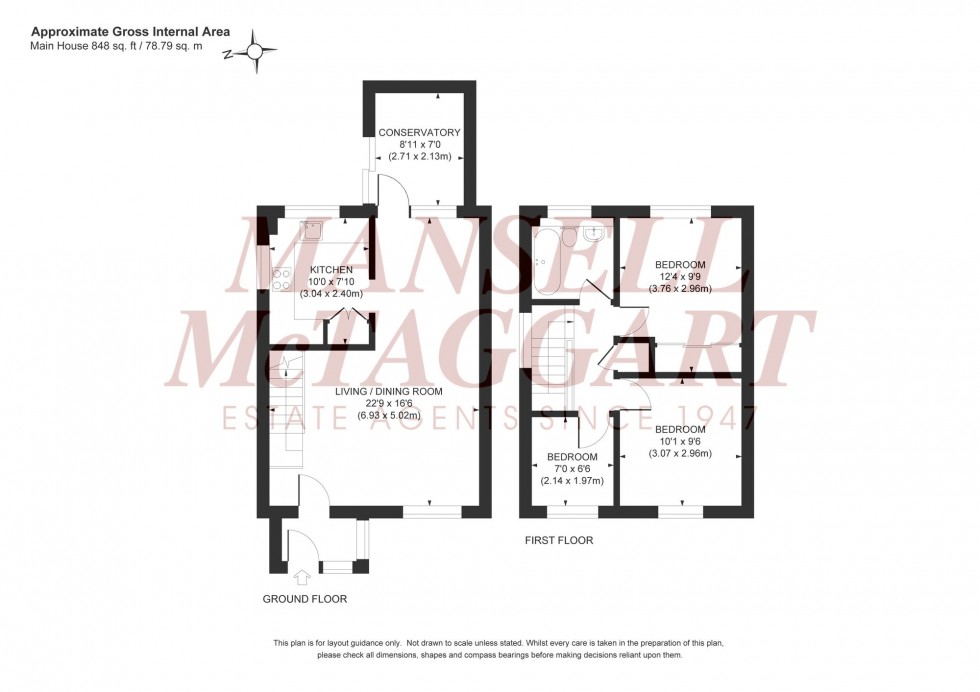 Floorplan for Turners Way, Burgess Hill, RH15