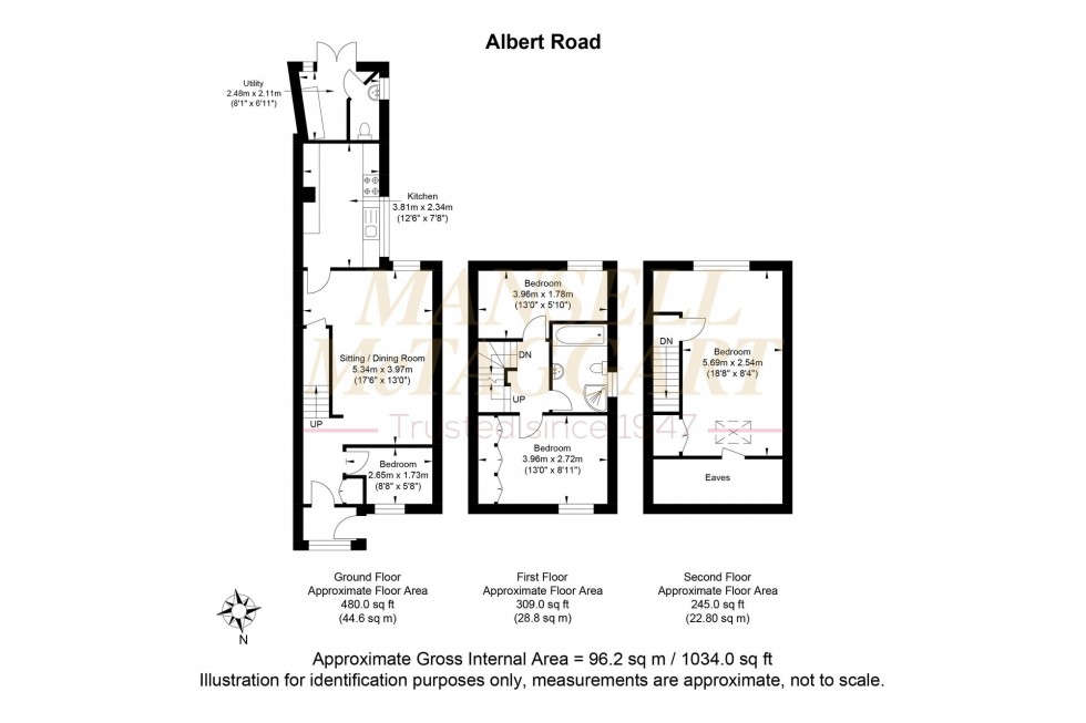 Floorplan for Albert Road, Horley, RH6