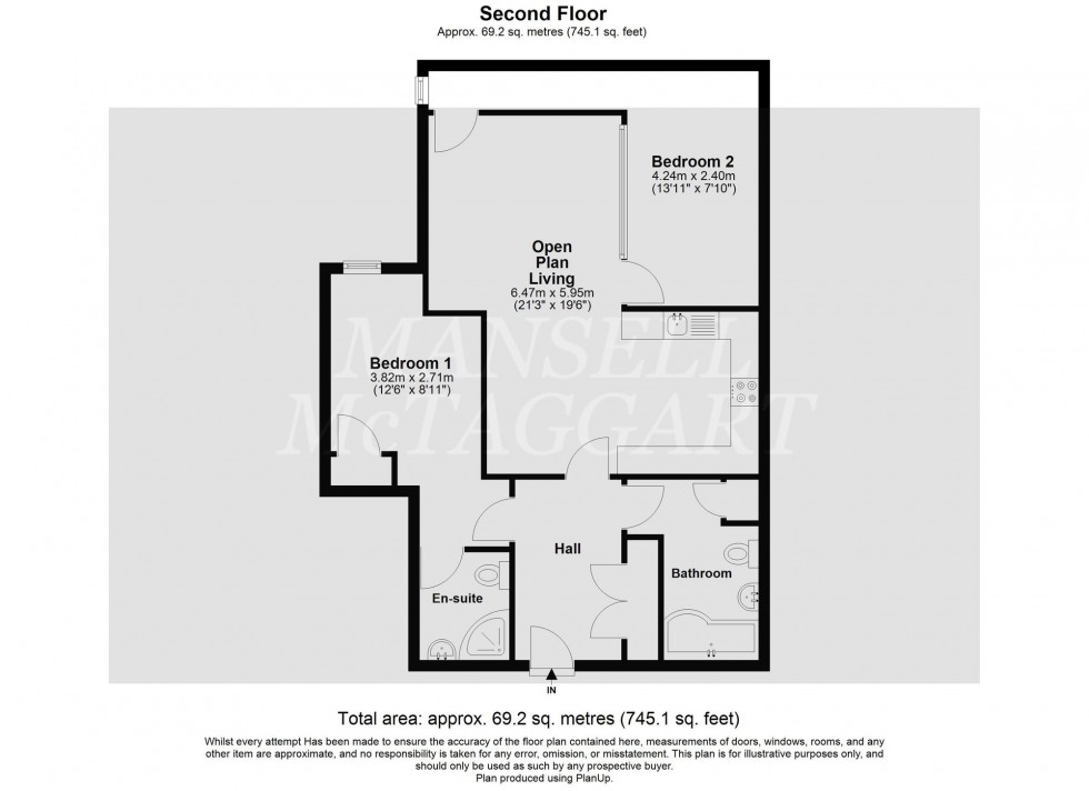 Floorplan for London Road, Crawley, RH10