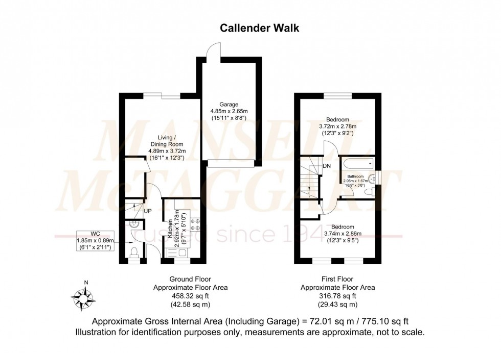 Floorplan for Callender Walk, Cuckfield, RH17