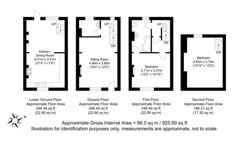 Floorplan for Abinger Place, Lewes, BN7