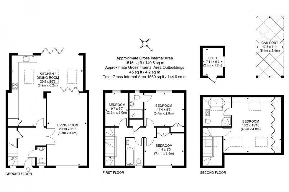 Floorplan for Parkfield Way, Haywards Heath, RH16