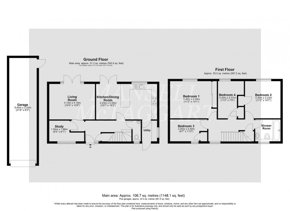 Floorplan for Bridgelands, Copthorne, RH10