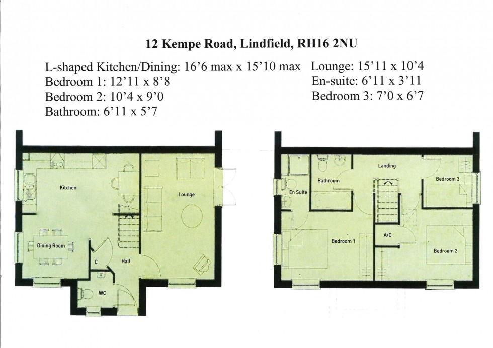 Floorplan for Kempe Road, Lindfield, RH16