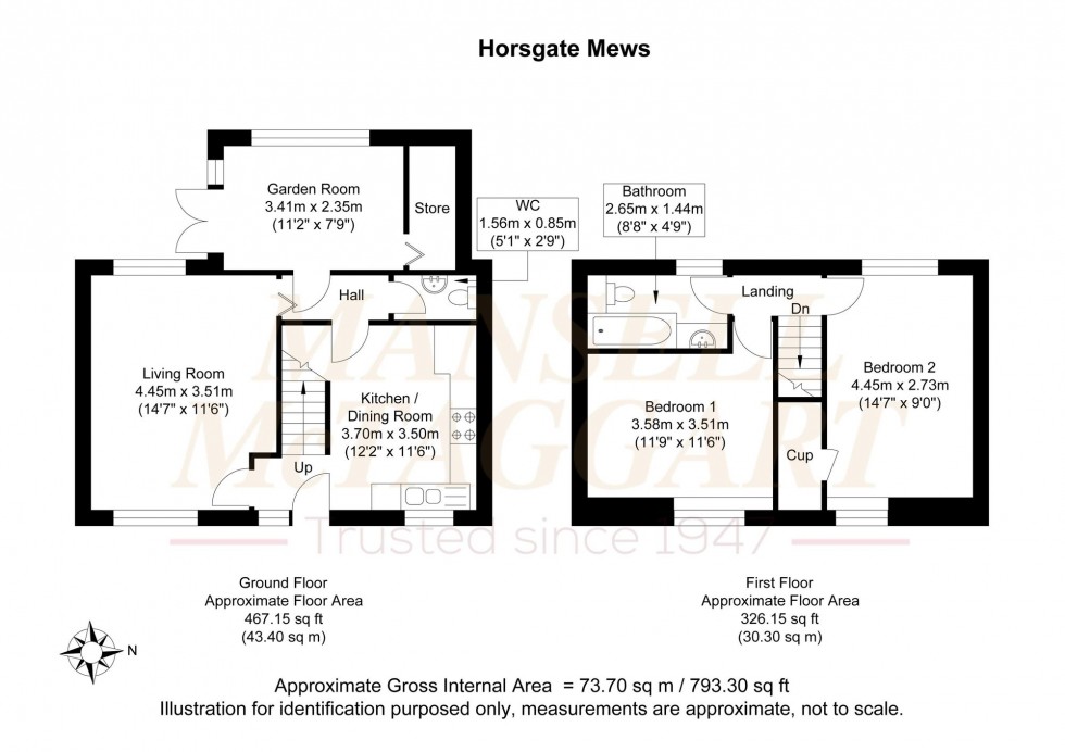 Floorplan for Hanlye Lane, Cuckfield, RH17
